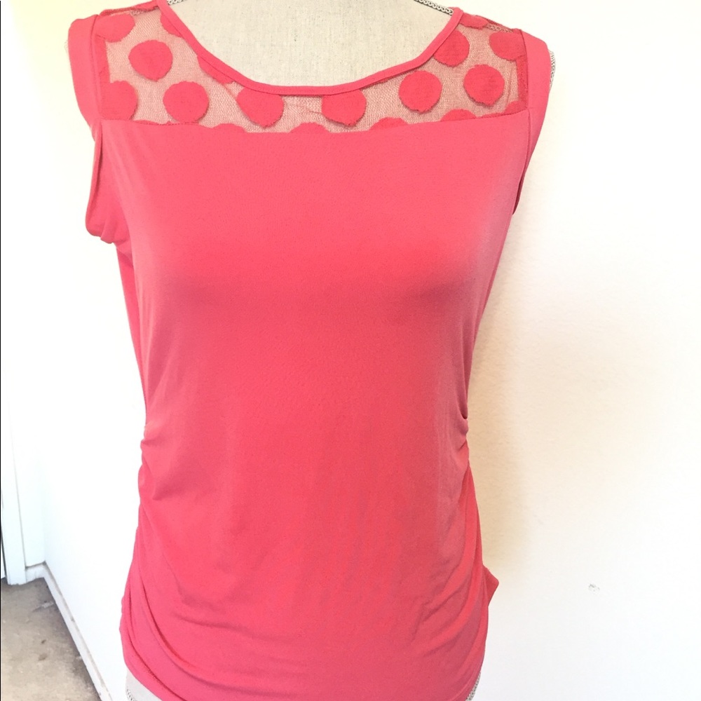 New York & Company Coral Short Sleeve Blouse